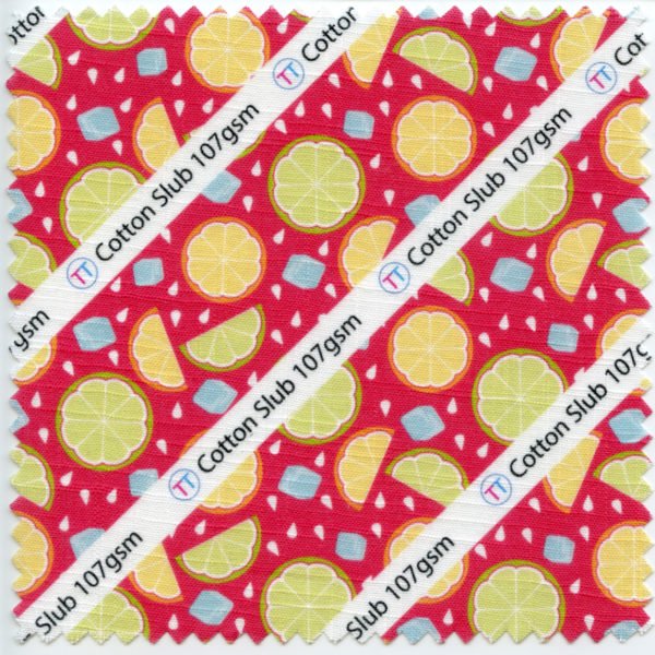 Cotton Slub Printed Fabric